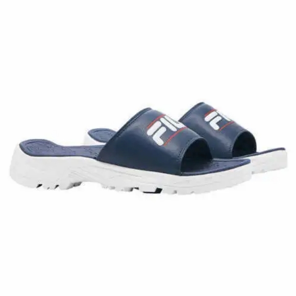 👣FILA Disruptor Bold Slides in Navy - Picture 1 of 8